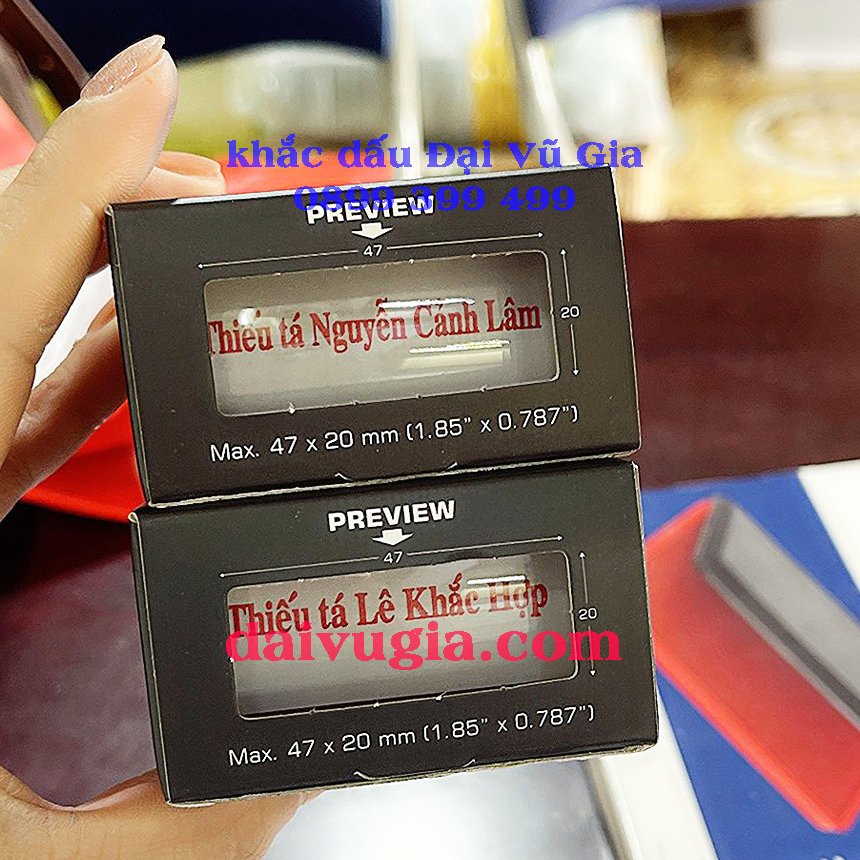 Khắc dấu chức danh phường Cẩm Lệ Đà Nẵng