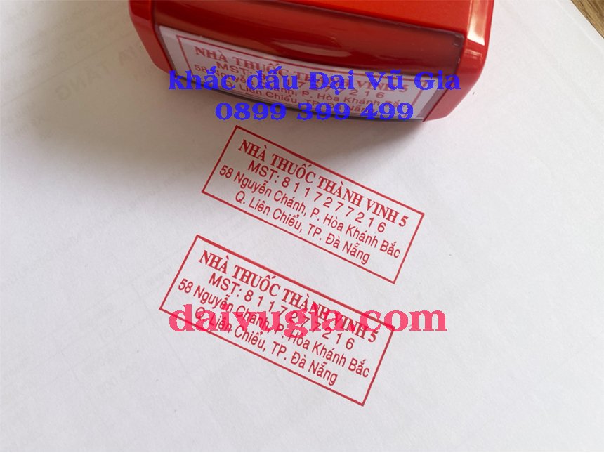 Khắc dấu địa chỉ phường Điện Bàn Đà Nẵng